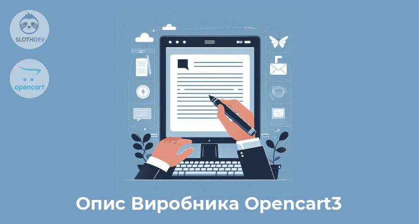 Модуль Opencart Опис Виробника Opencart3 