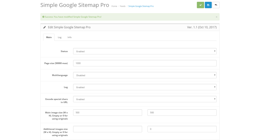 Модуль Opencart Простий Google Sitemap Pro Модуль Opencart Простий Google Sitemap Pro