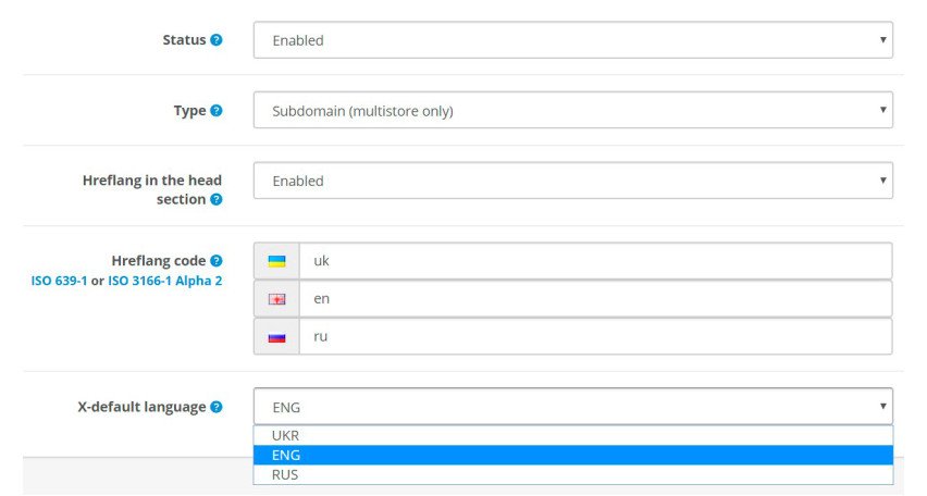 Модуль Opencart Мова Магазину Модуль Opencart Мова Магазину